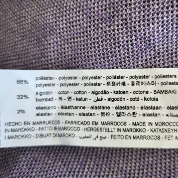 Preppy  Geometric Violet Purple Print Bodysuit ZARA Size Small - Picture 12 of 12